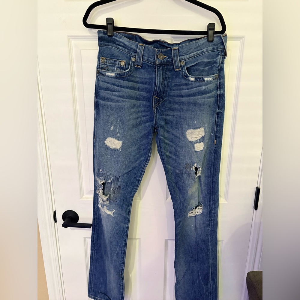 EUC True Religion Men’s Geno Relaxed Slim Jeans size 31